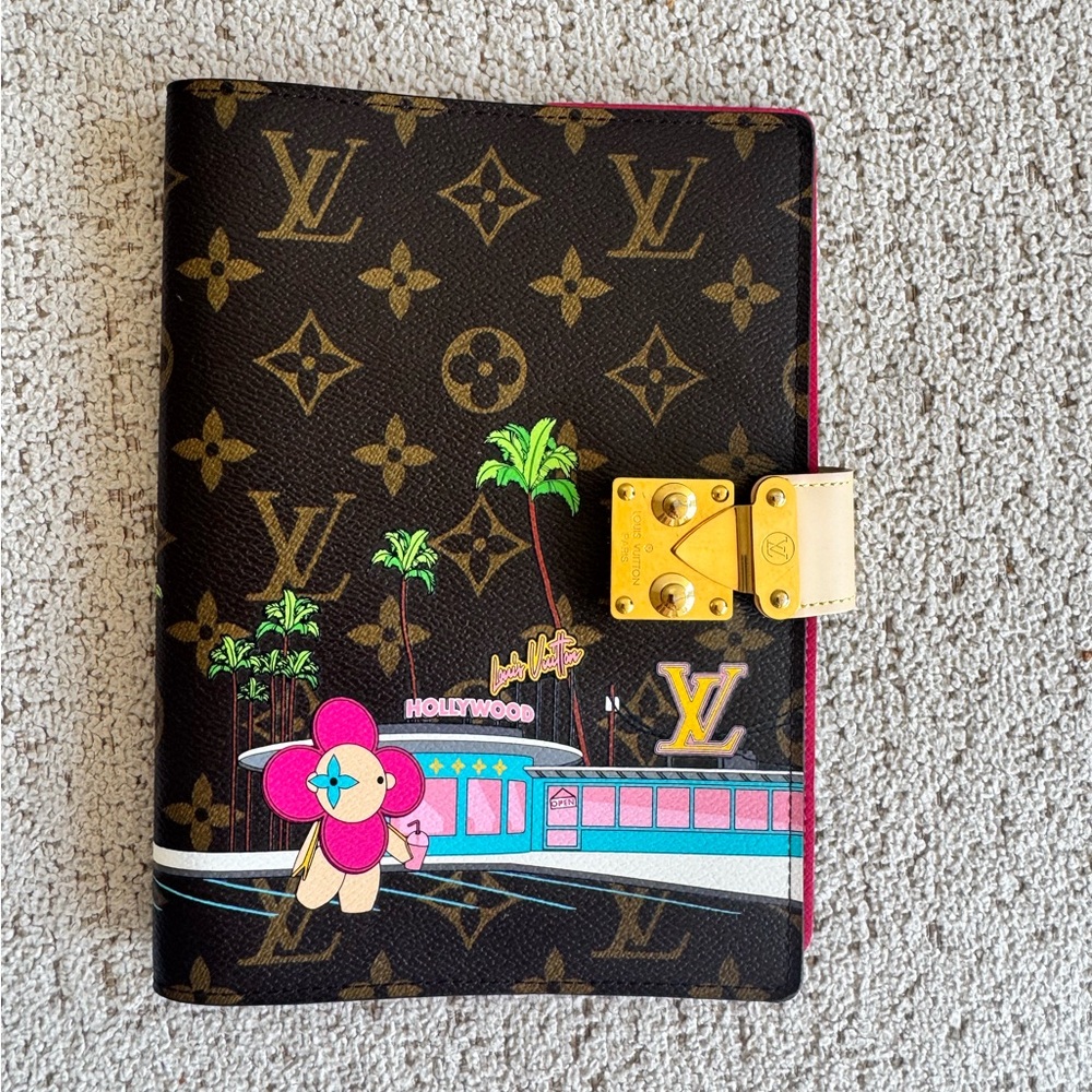 Louis Vuitton Monogram Brown and Gold Notebook Cover
